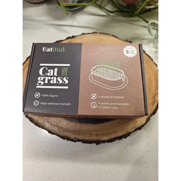Wheatgrass Planting Trays Hydroponic Cat Grass Growing Kits for Indoor Cats...