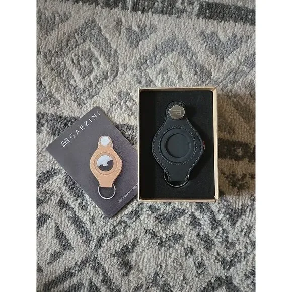 Garzini Lusso Key Holder FOR‎ Airtag KH-L1A Carbon Black (No Airtag) NIB New