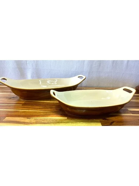 Pier 1 Imports Barca Collection stoneware au gratin dishes (2)