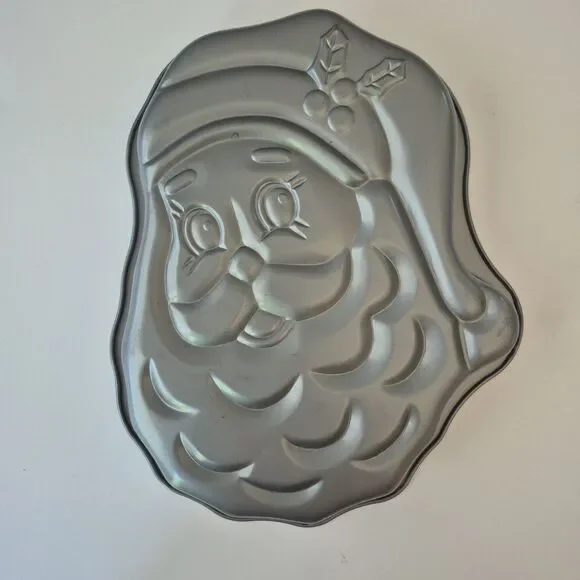 Bakers Secret Vintage 80's Non Stick Santa Claus Face Holiday Cake Pan Mold