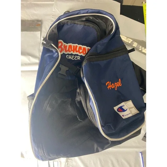 Brunswick Champs Bowling Backpack Blue Black Single Ball Gear‎ Bag Adjustable