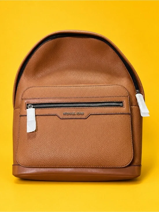 Michael Kors Men’s Malone Leather Logo Backpack