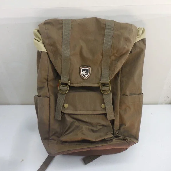 Kuhl Konflux 25L Endurawax Waxed Canvas Backpack Travel Bag Khaki Brown