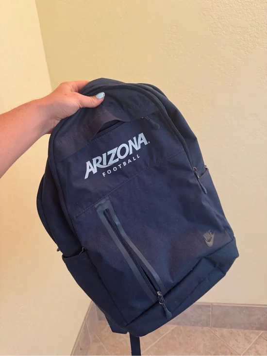 Small Arizona Football Navy Backpack by Nike