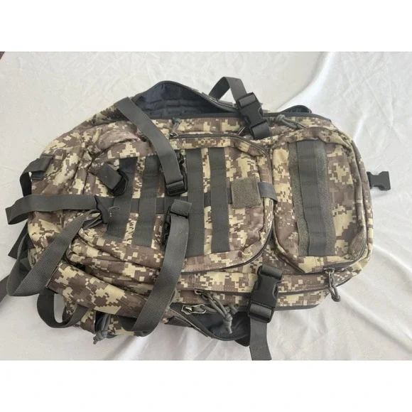 Tactical Military Backpack Digital Desert Camo MOLLE Hiking Rucksack Bag Mens