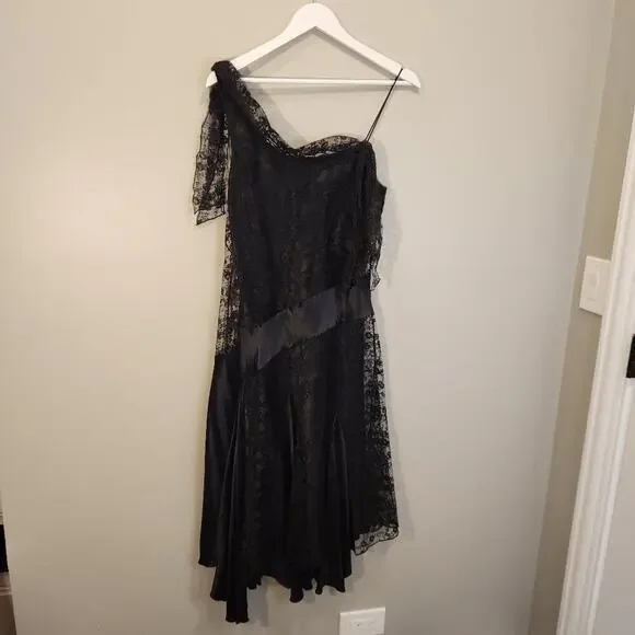 Laundry by Shelli Segal Vintage LBD Grunge Whimisigoth Fairygoth Witchy - Size 8