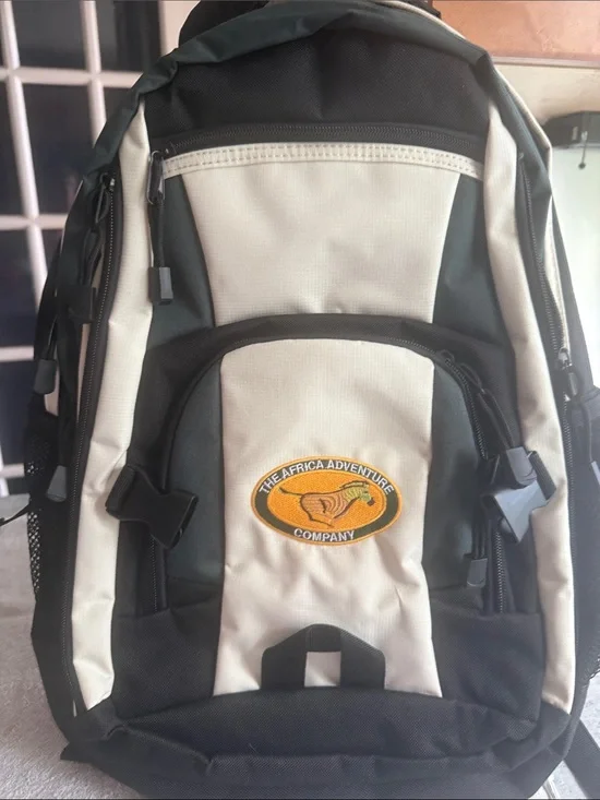 Black & Cream Men's Backpack