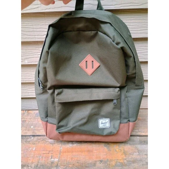 Herschel Supply Co. Heritage Backpack Green/Saddle Brown School Travel