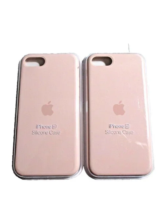 2 Genuine Apple iPhone SE 3rd Gen / 2nd Gen & iPhone 8 7 Silicone Case Pink Sand