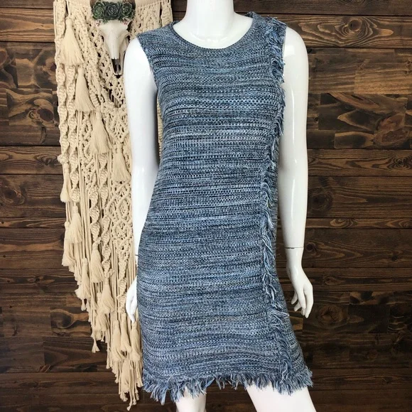 Holding Horses | Knitted‎ Fringe Sleeveless Sweater Dress