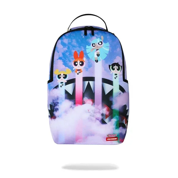 Sprayground Powerpuff Girls Cloudbreaker Backpack Unisex Purple Outdoor SPR300