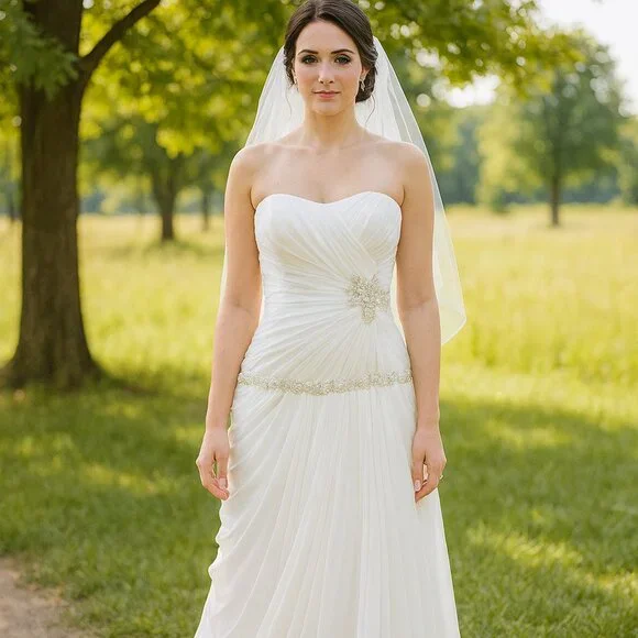 Joli Bridal White Wedding Dress 10‎