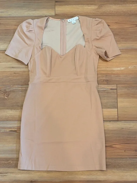 NWOT HyFve Nude Sweetheart Mini Dress