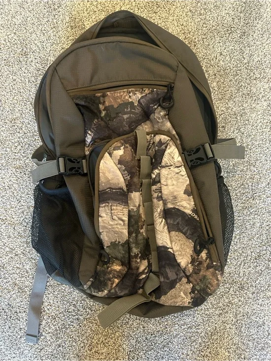 HQ Outfitters Olive Green Camo Backpack - Outdoor Daypack