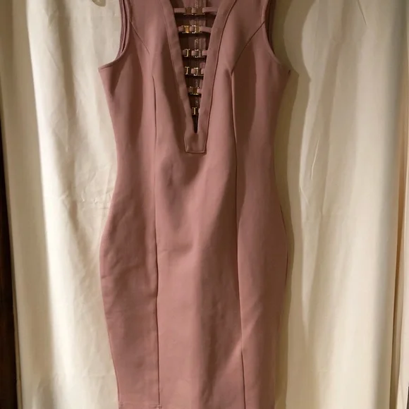 Lac Bleu‎ pink bodycon dress
