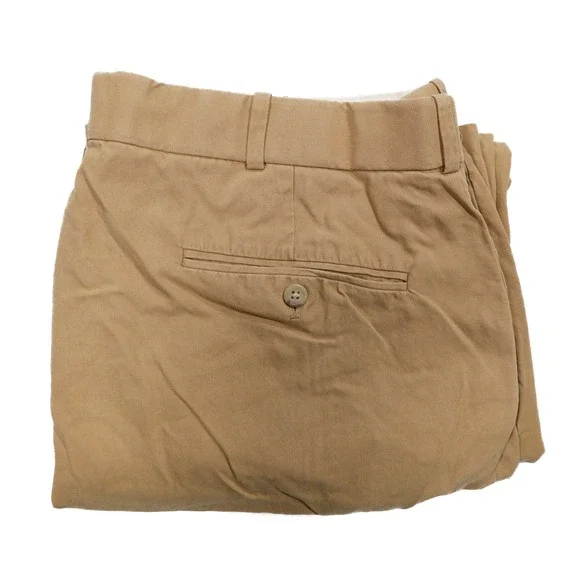 POLO RALPH LAUREN Men's 36x30 Tan Silk Cotton‎ Blend Straight Leg Chino Pants