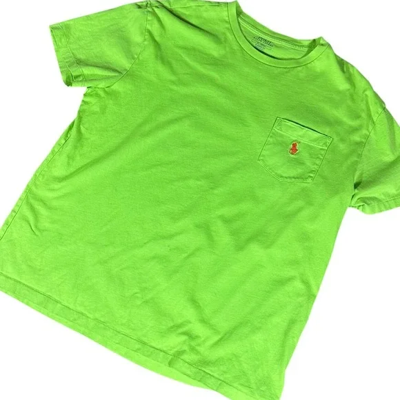 Polo Ralph Lauren Pocket T-Shirt Mens Medium Green Classic‎ Fit Pony Logo