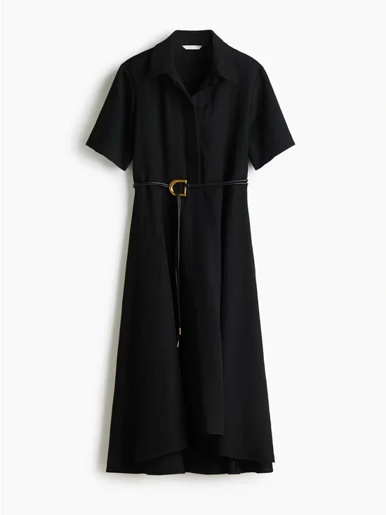 H&M Tie Belt Shirt Dress