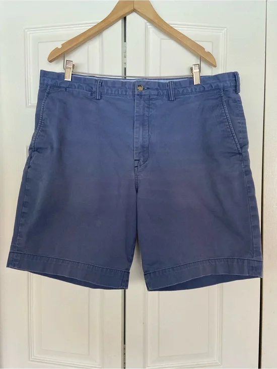 Polo by Ralph Lauren Blue Flat-Front Men's Shorts