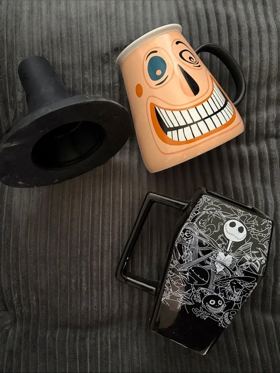 NBC nightmare before Christmas Face Ceramic Mug set