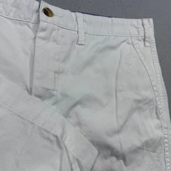 Polo Ralph Lauren Mens Relaxed Fit Chino Shorts White Cotton Size 36