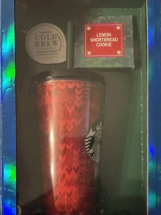 Starbucks Holographic Blue Gift Pack Box