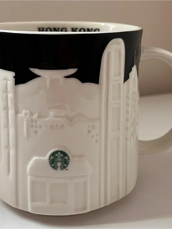 Starbucks Hong Kong 2012 3D Relief Collector Series City Skyline Mug Coffee Cup