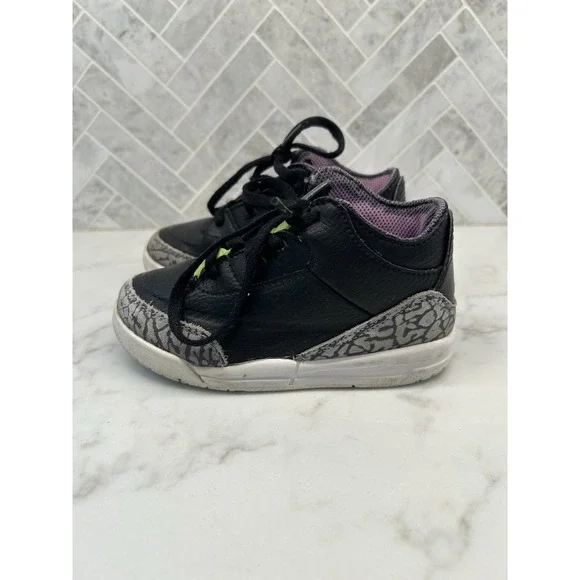 Nike Air Jordan 3 Retro SE Electric Green Black DA2305-003 Kids Childrens 9C 9 C