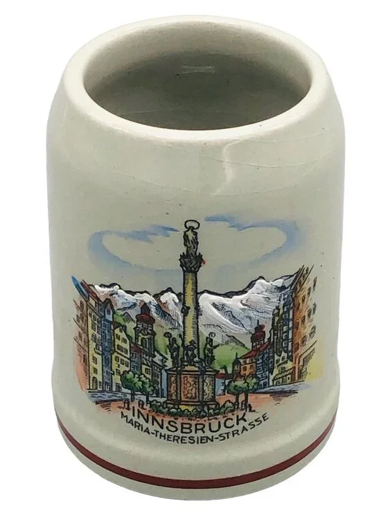 Handmalerei Hand Painted Coffee Cup InnsBruck Maria-theresien-Stasse READ