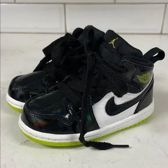 Air Jordan 1 Mid TD 'Black Cyber' BQ6933 003 Size 7C