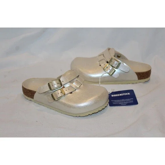 BIRKENSTOCK KAY GOLD GRACEFUL PEARL SLIP ON SHOES‎ SANDALS EU 27 US 9-9.5
