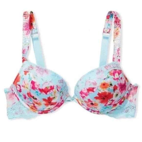 New! Victoria’s Secret Very Sexy Shine logo strap push-up bra 10267