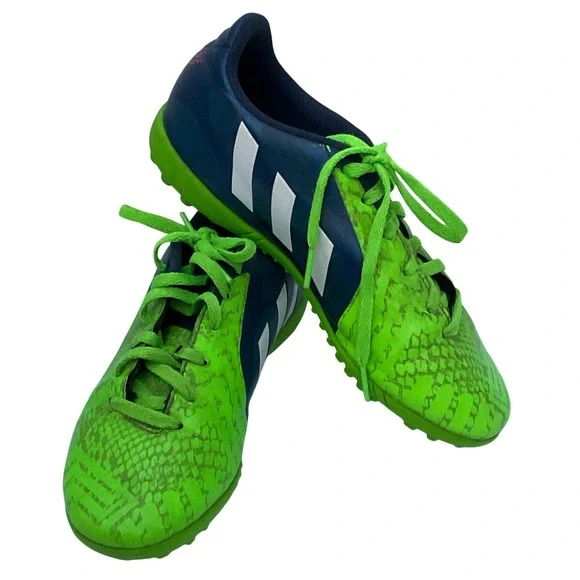 adidas M20172 boy's 4.5 Predito Instinct‎ TF soccer shoes kids Neon blue green