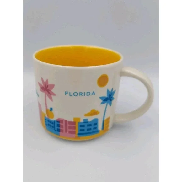 Starbucks You Are‎ Here Collection Florida Mug 2015 New Without Box