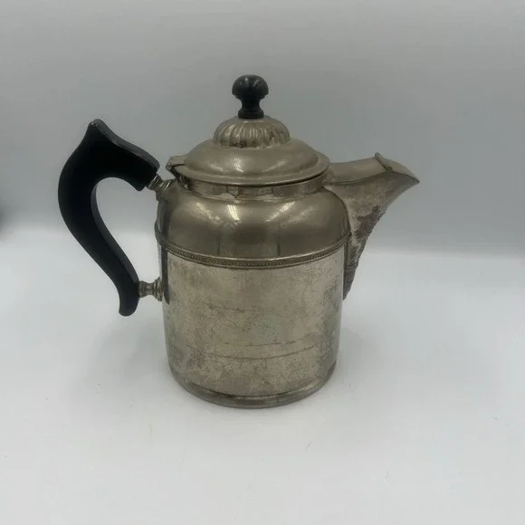 Manning‎ & Bowman Co Antique Brass, Copper & Silver Coffee Pot