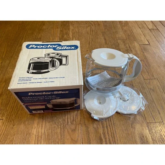 NEW Proctor Silex 2-12 cup Replacement Coffee Carafe White Glass 88060