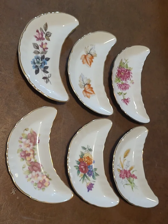 intage Chadwick Tea Salad Appetizer Bone China Plates • Set of 6: Made in Japan