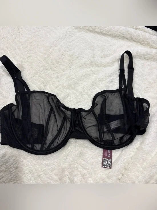 Sheer Black Underwire Bra - Women Intimates & Sleepwear