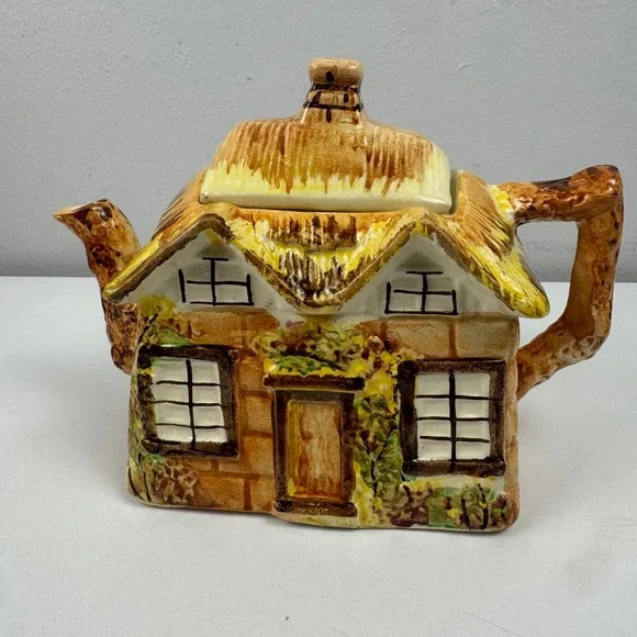 Price‎ Bros Cottage Ware Teapot Ye Olde Cottage Made in England Vintage Ceramic