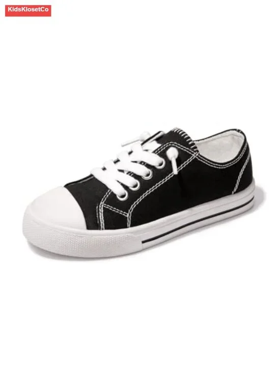 Canvas Lace-up Sneakers for Little Big Kids Size 11-6