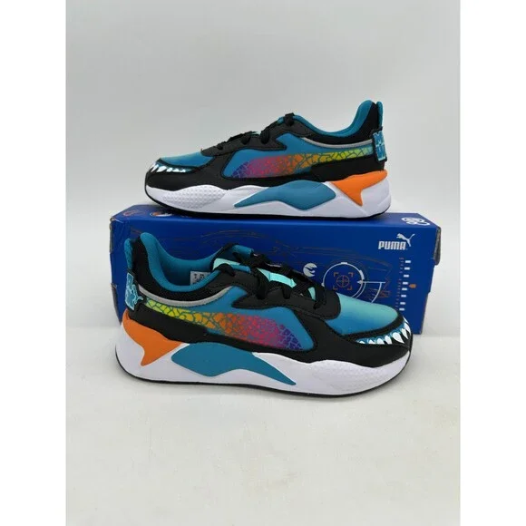 Puma RS-X Hot Wheels Kids Size 2.5C Blue Black Athletic Shoes 403400 01