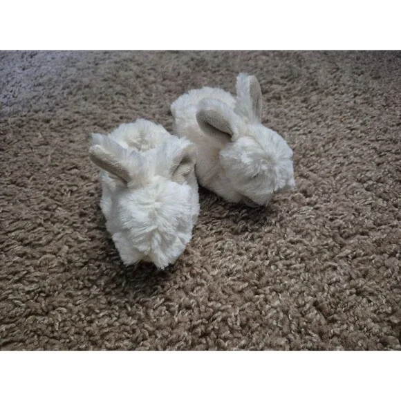 Ivory Bunny Booties Doudou et Compagnie