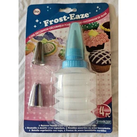 Frost-Eaze Icing‎ Decorator Set 4 Pc Cake Cupcake Frosting Decorating Kit NIP
