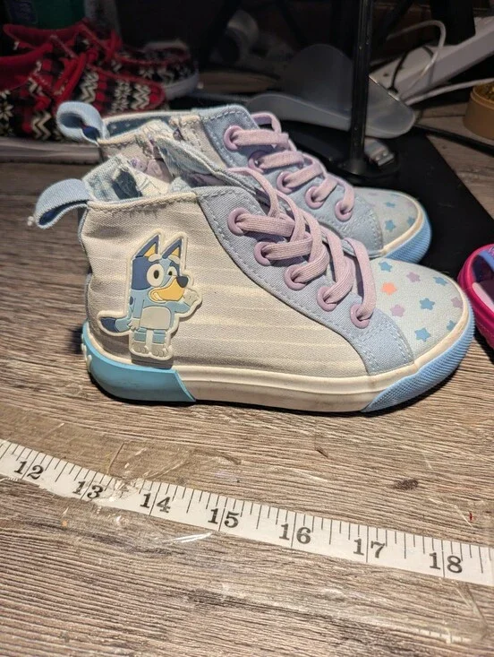 Bluey And Bingo Ground Up High Tops Sneakers Toddler Size 8