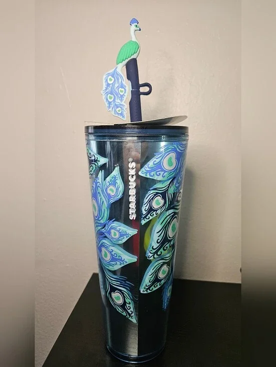 Starbucks COLLECTIBLES - FAVORITE 2024 MAGICAL PEACOCK Tumbler 24 Oz New
