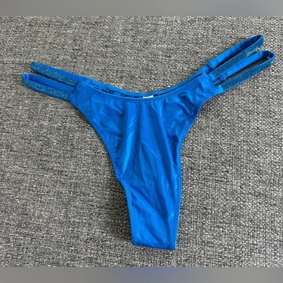 Victoria's Secret Very Sexy Electric Blue Strappy Thong panty