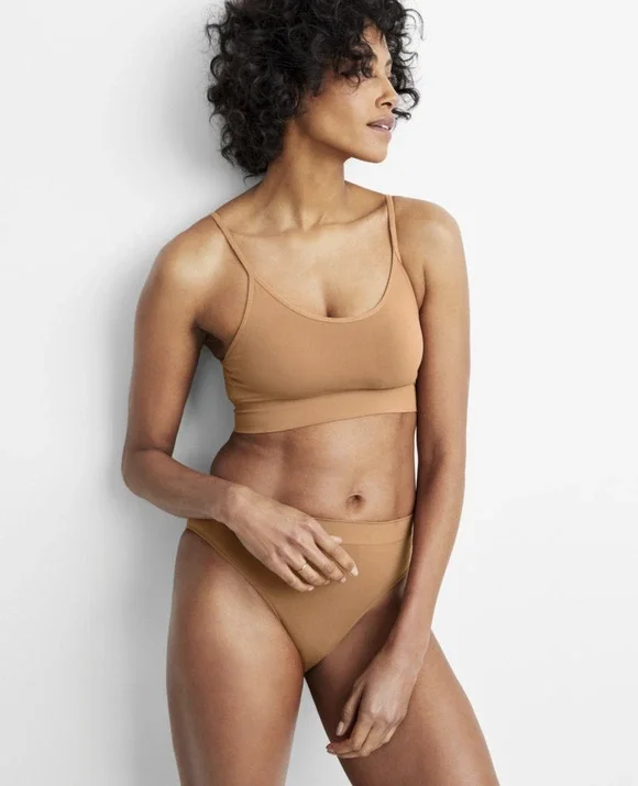 State of Day Women Seamless Bralette Foxy Brown Size L