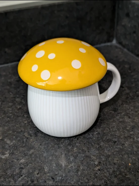 Cost Plus World Market White Ribbed Ceramic Mug