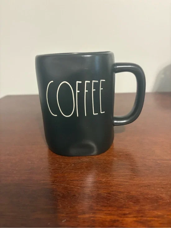 Rae Dunn Black and Cream Ceramic Mug - Artisan Collection