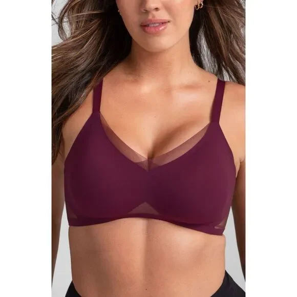 Honeylove Bra CrossOver Runway Fig Red Purple size 3X‎